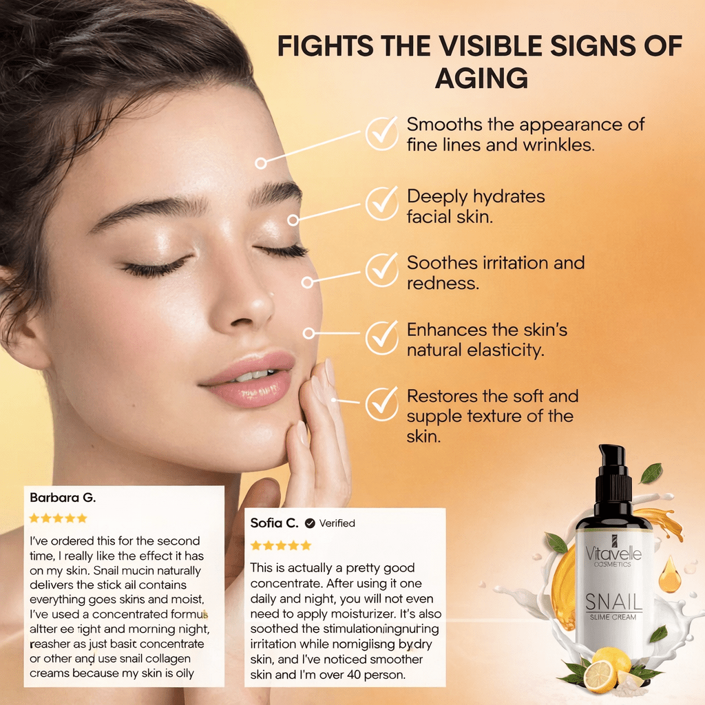 Snail Mucin Concentrate High Concentrated - Vitavelle Cosmetics USA