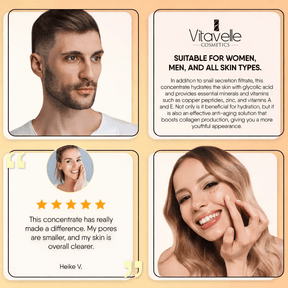 Snail Mucin Concentrate High Concentrated - Vitavelle Cosmetics USA