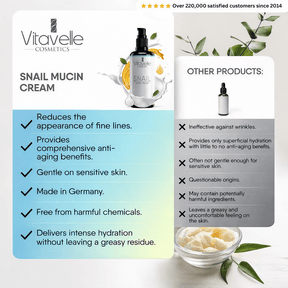 Snail Mucin Cream - Vitavelle Cosmetics USA