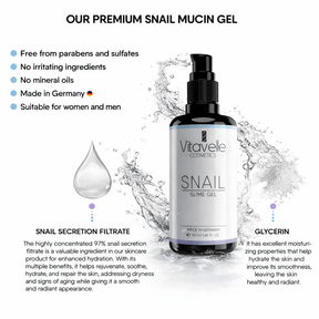 Snail Mucin Gel - Vitavelle Cosmetics USA