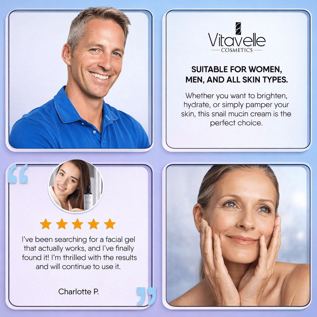 Snail Mucin Gel - Vitavelle Cosmetics USA